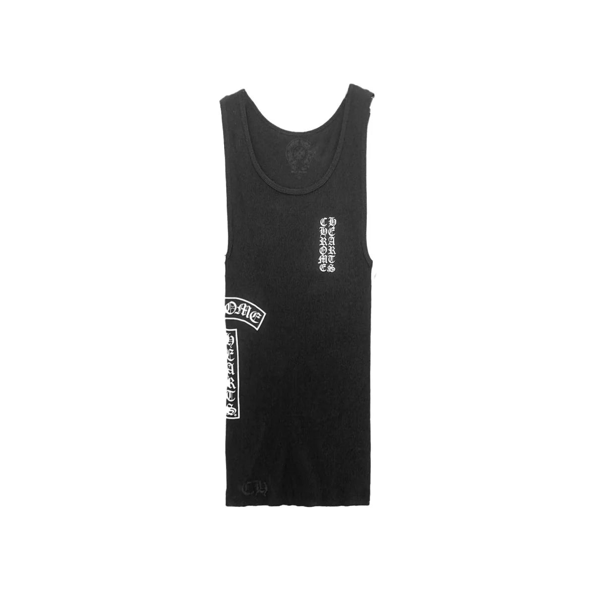 Chrome Hearts T-Bar Script Logo Tank Top Black