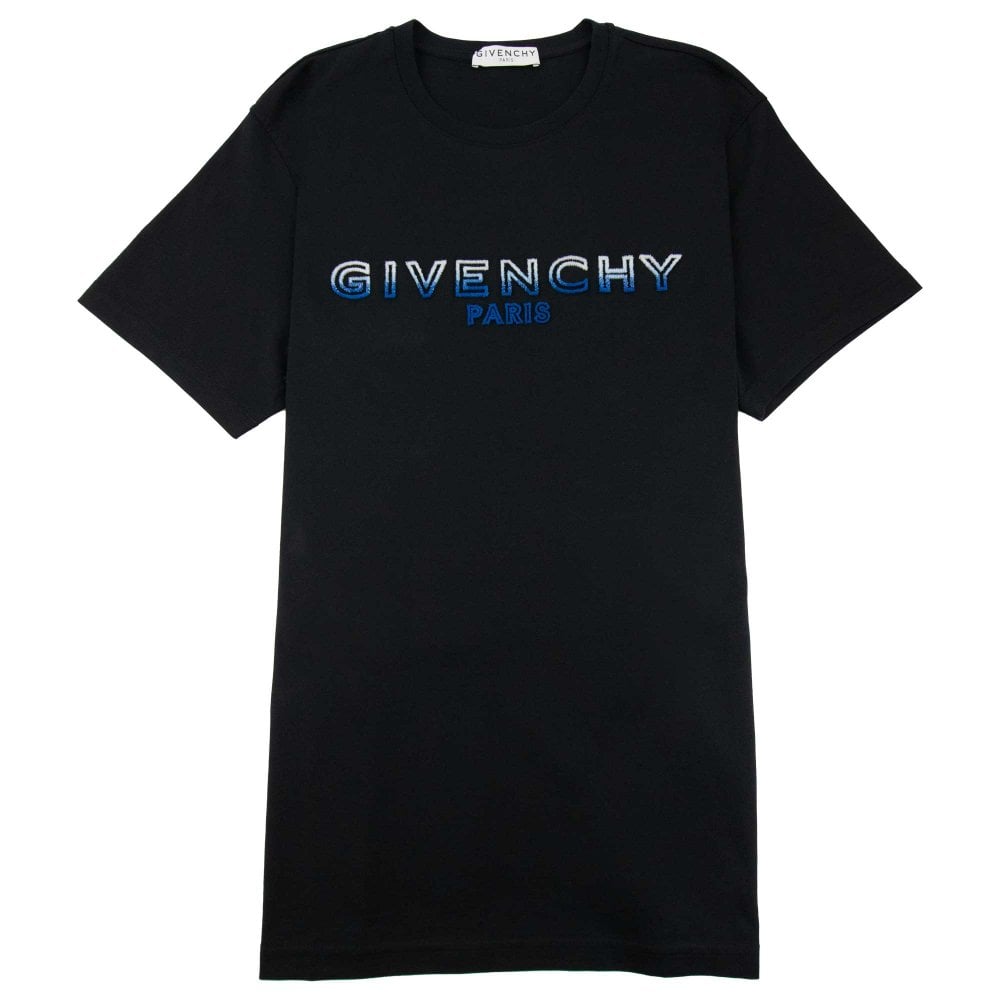 Givenchy Faded Regular Fit T-Shirt Black Blue