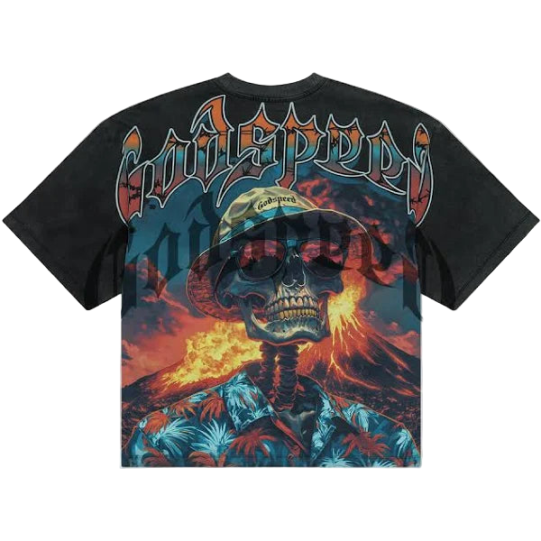 Godspeed Natural Disaster T-Shirt Black Wash