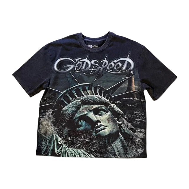 Godspeed Sunken Liberty 2 T-Shirt Black Wash