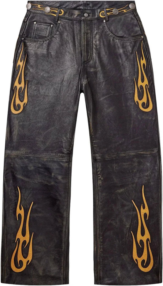 Vale Forever La Flare Leather Pants Black