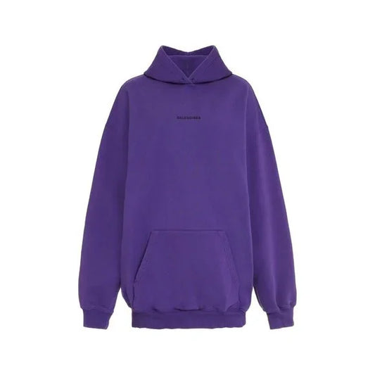 Balenciaga Classic Logo Hoodie Deep Purple
