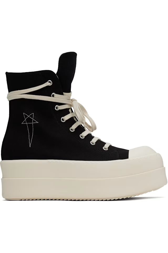 Rick Owens DRKSHDW Hollywood Double Bumper High Black Pearl