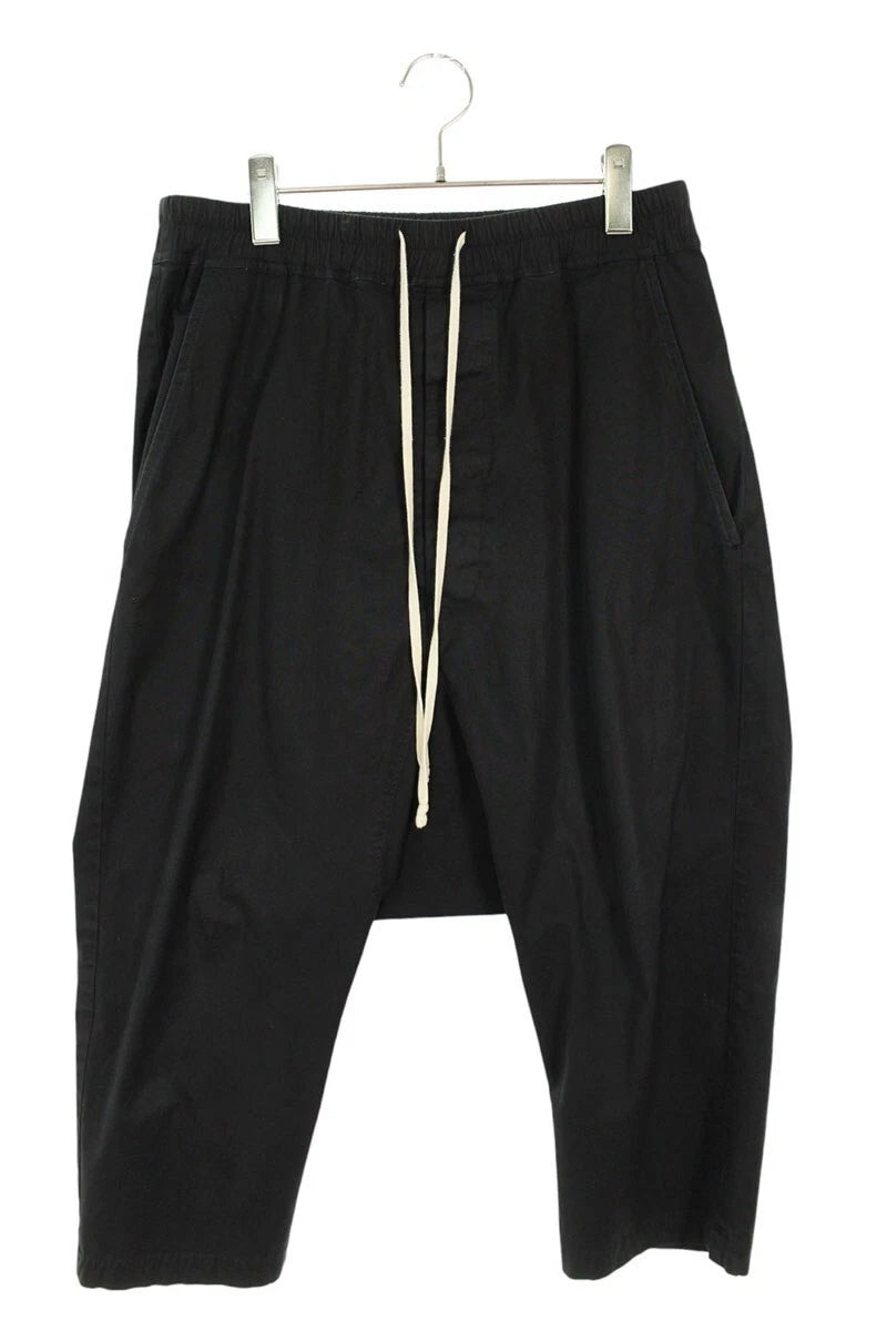 Rick Owens Forever Drawstring Cropped Pants Black