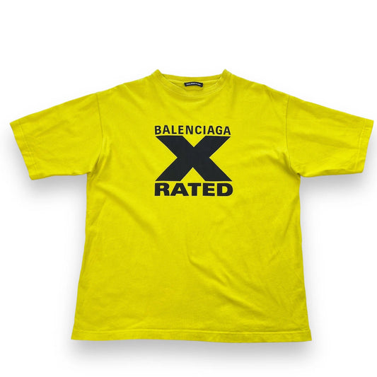 Balenciaga X-Rated T-Shirt Yellow