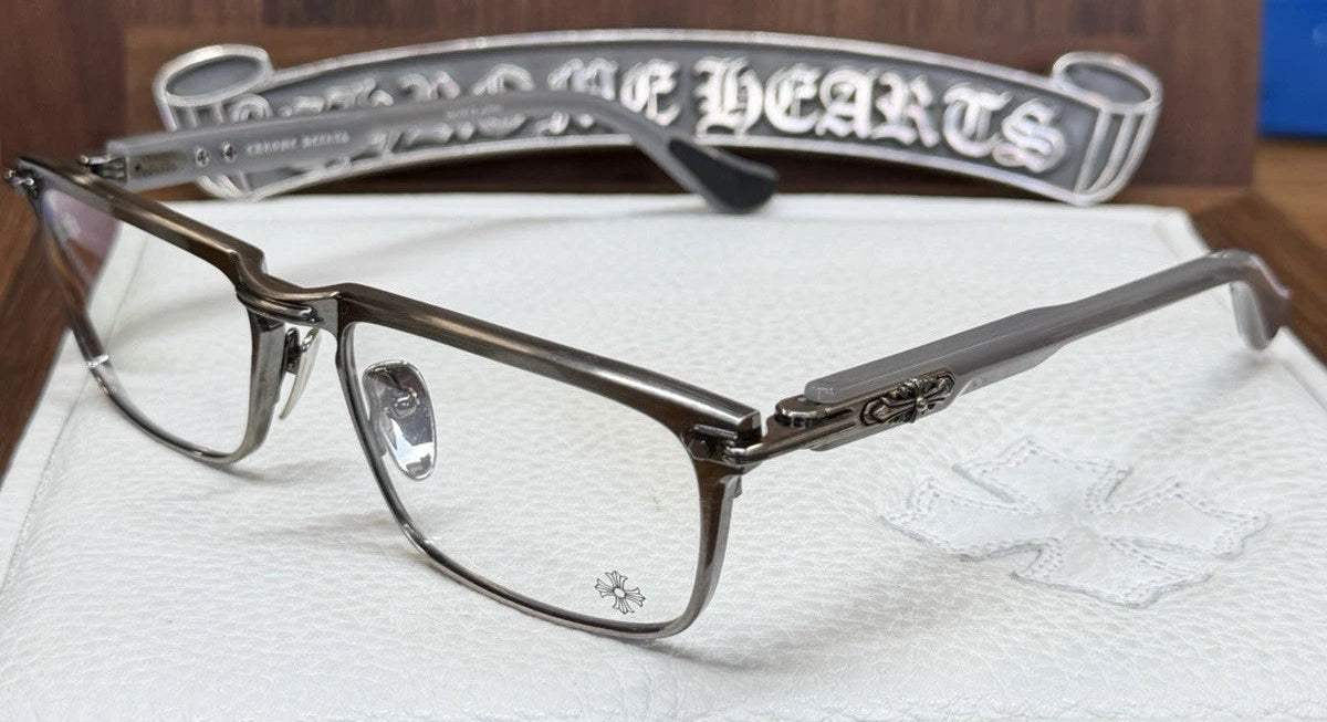 Chrome Hearts You're Late Glasses Titanium Grey