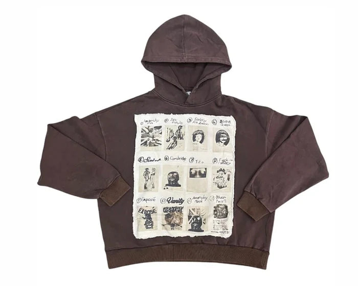 Saint Vanity Sex Pistols Brown Hoodie