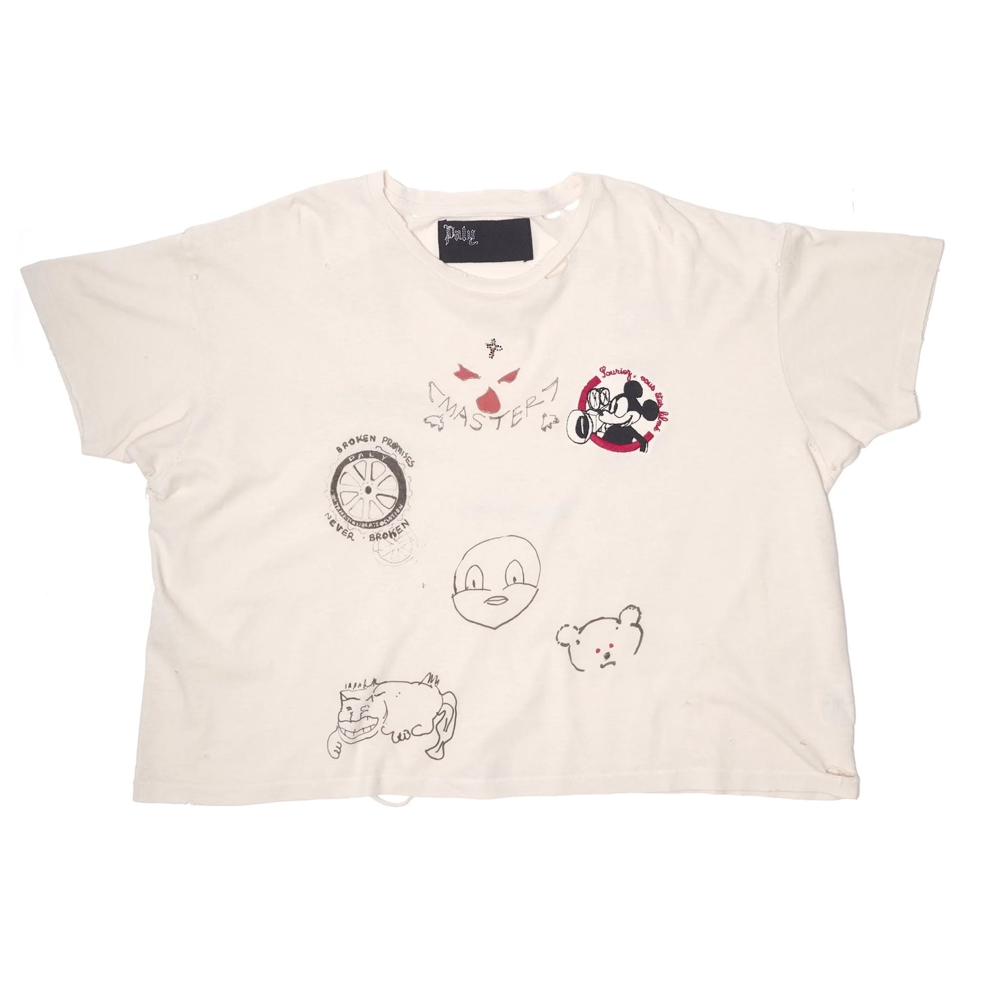Paly Hollywood Signature Tee Vintage Cream