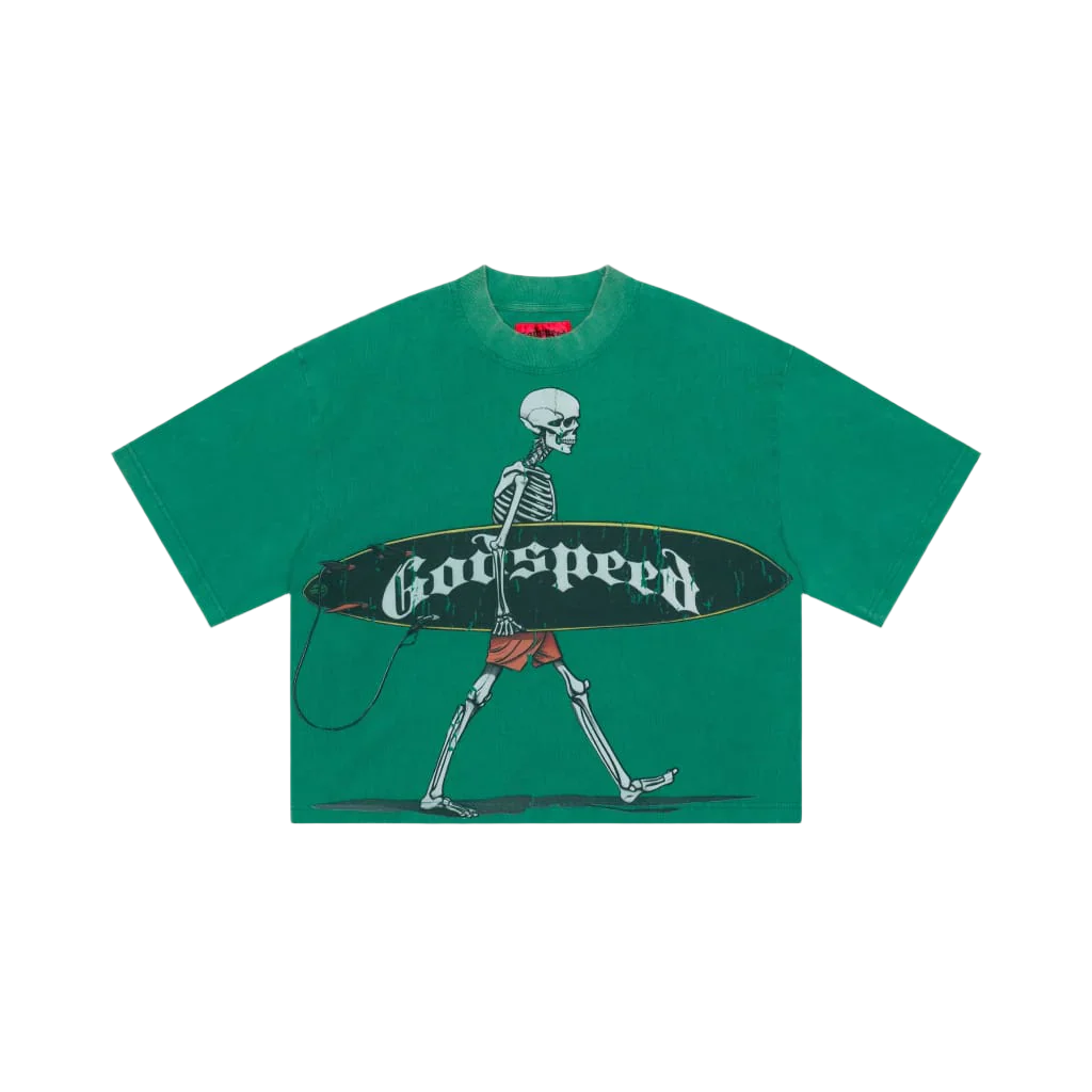 Godspeed Surf Day T-Shirt Emerald Green