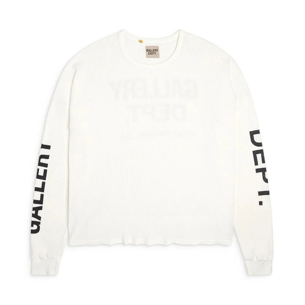 Gallery Dept. Thermal Long Sleeve T-Shirt Creme